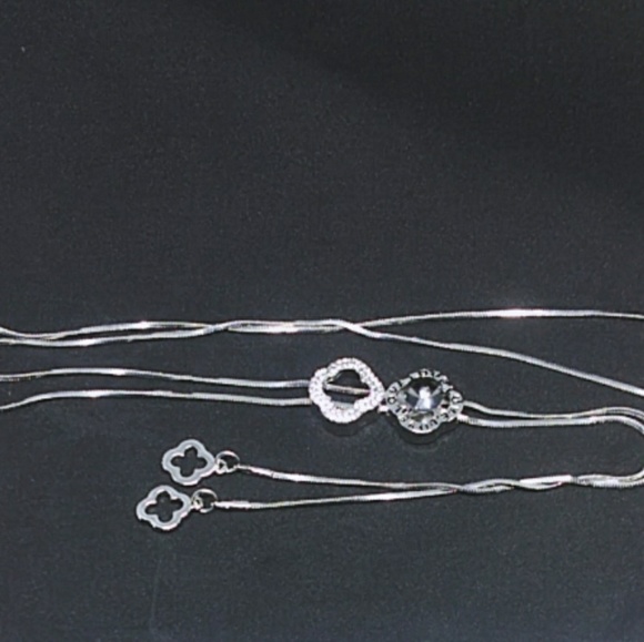 Necklace 925 silver Clover leaves necklace - Picture 6 of 6